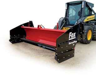 SOLD OUT New Hiniker 4210 Floating Hitch Model, Fox VersaPlow with Torsion-Trip Steel Cutting Edge w Floating hitch/push frame. *Electrical harness required and sold separately.  Steel Pusher, Skid Steer